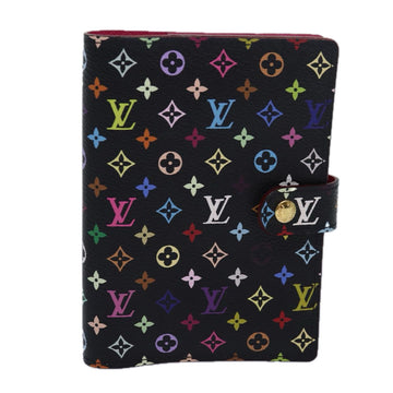 LOUIS VUITTON Multicolor Agenda PM Day Planner Cover Black R21076 Auth yk13826