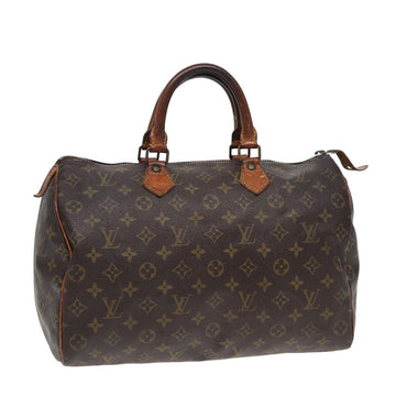 LOUIS VUITTON Monogram Speedy 35 Hand Bag M41524 LV Auth yk13849