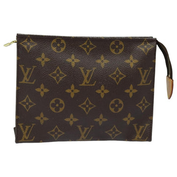 LOUIS VUITTON Monogram Poche Toilette 19 Pouch M47544 LV Auth yk13887