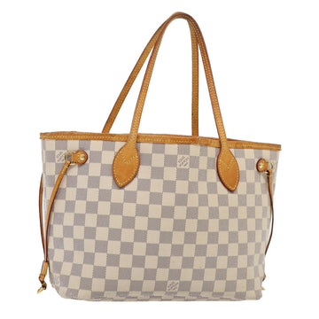 LOUIS VUITTON Damier Azur Neverfull PM Tote Bag N41362 LV Auth yk13953