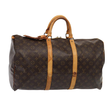 LOUIS VUITTON Monogram Keepall 50 Boston Bag M41426 LV Auth yk14018