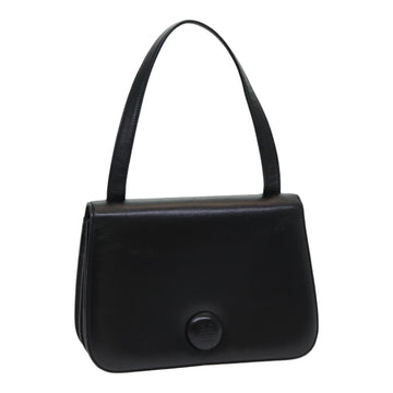 GIVENCHY Hand Bag Leather Black Auth yk14059