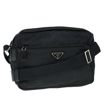 PRADA Shoulder Bag Nylon Black Auth yk9558