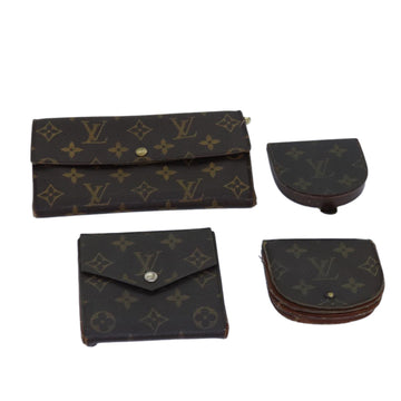 LOUIS VUITTON Monogram Wallet 4Set LV Auth yt989