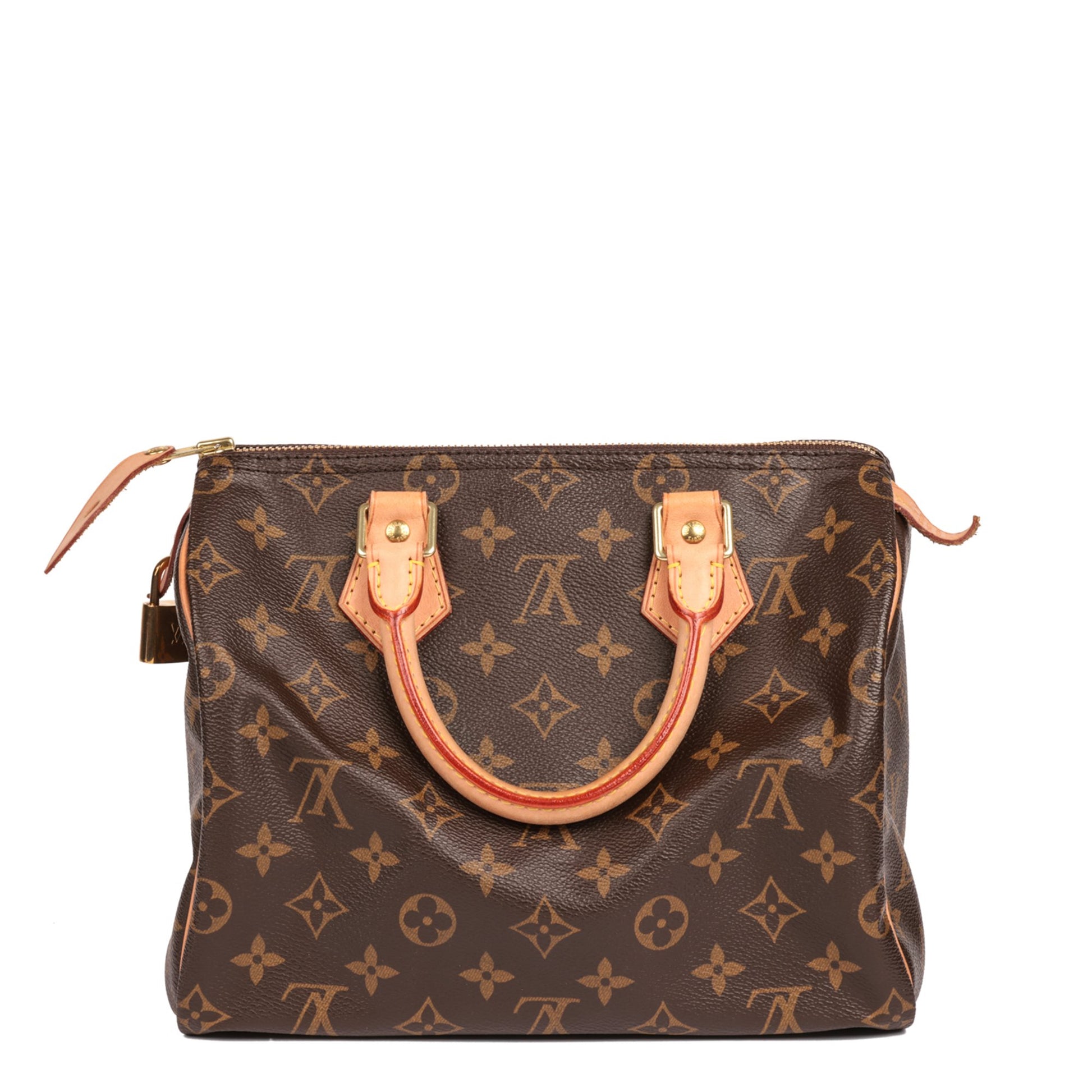 Louis Vuitton Vintage - Monogram Speedy 25 - Brown - Monogram Canvas x  Vachetta Leather Boston Bag - Luxury High Quality - Avvenice