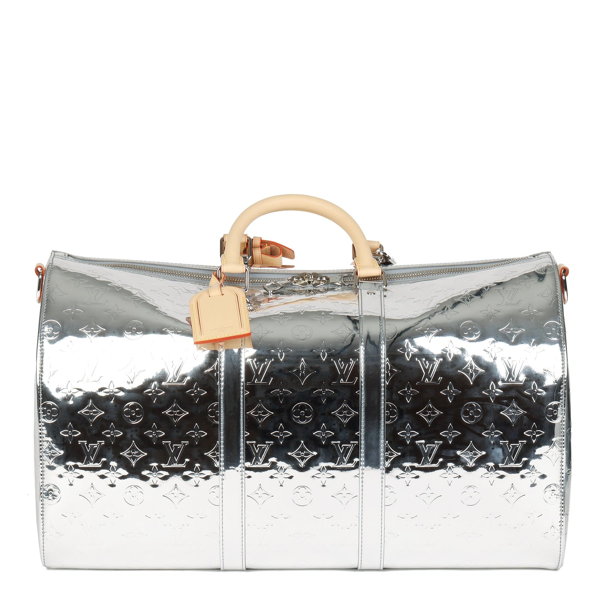 Louis Vuitton Keepall Bandouliere Bag Monogram Mirror Coated