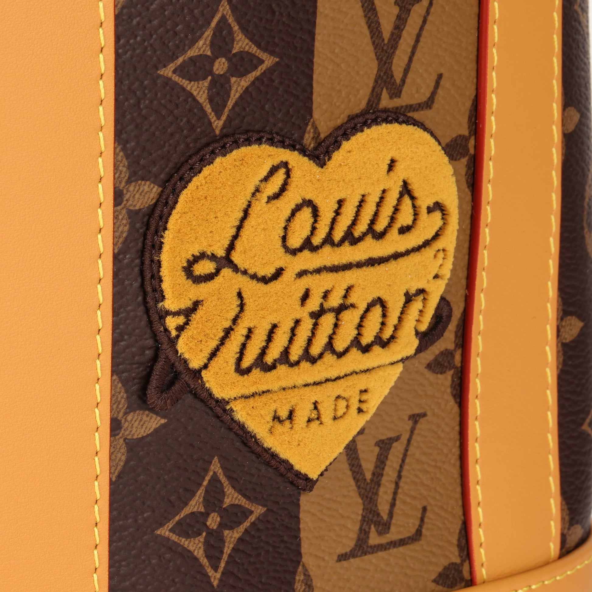 Louis Vuitton x Nigo Brown Reverso Stripe Monogram Coated Canvas