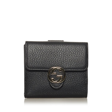 Gucci Interlocking G Leather Small Wallet Small Wallets