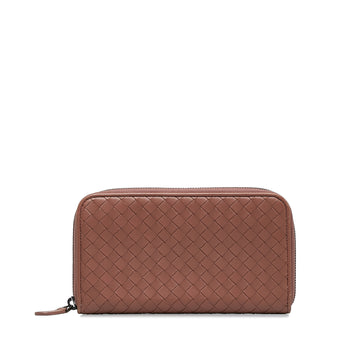 BOTTEGA VENETA Intrecciato Zip Around Long Wallet Long Wallets