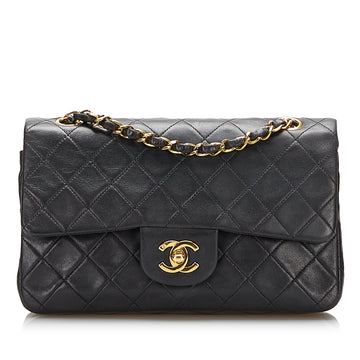 Chanel Classic Small Lambskin Double Flap Shoulder Bag
