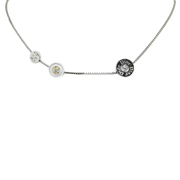 DIOR Silver Tone Necklace Costume Necklace