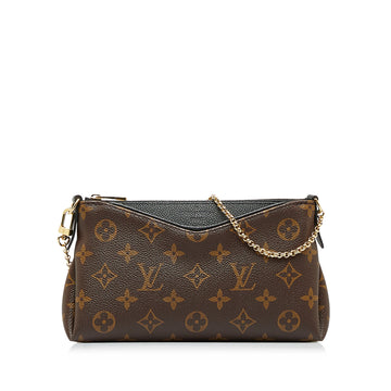 LOUIS VUITTON Monogram Pallas Clutch Satchel