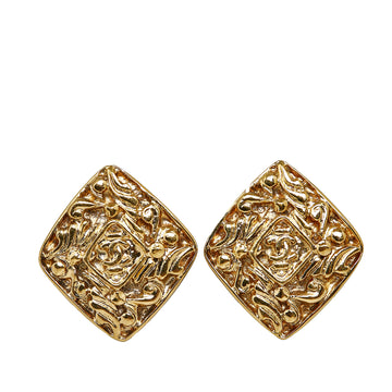 CHANEL CC Clip On Earrings Costume Earrings