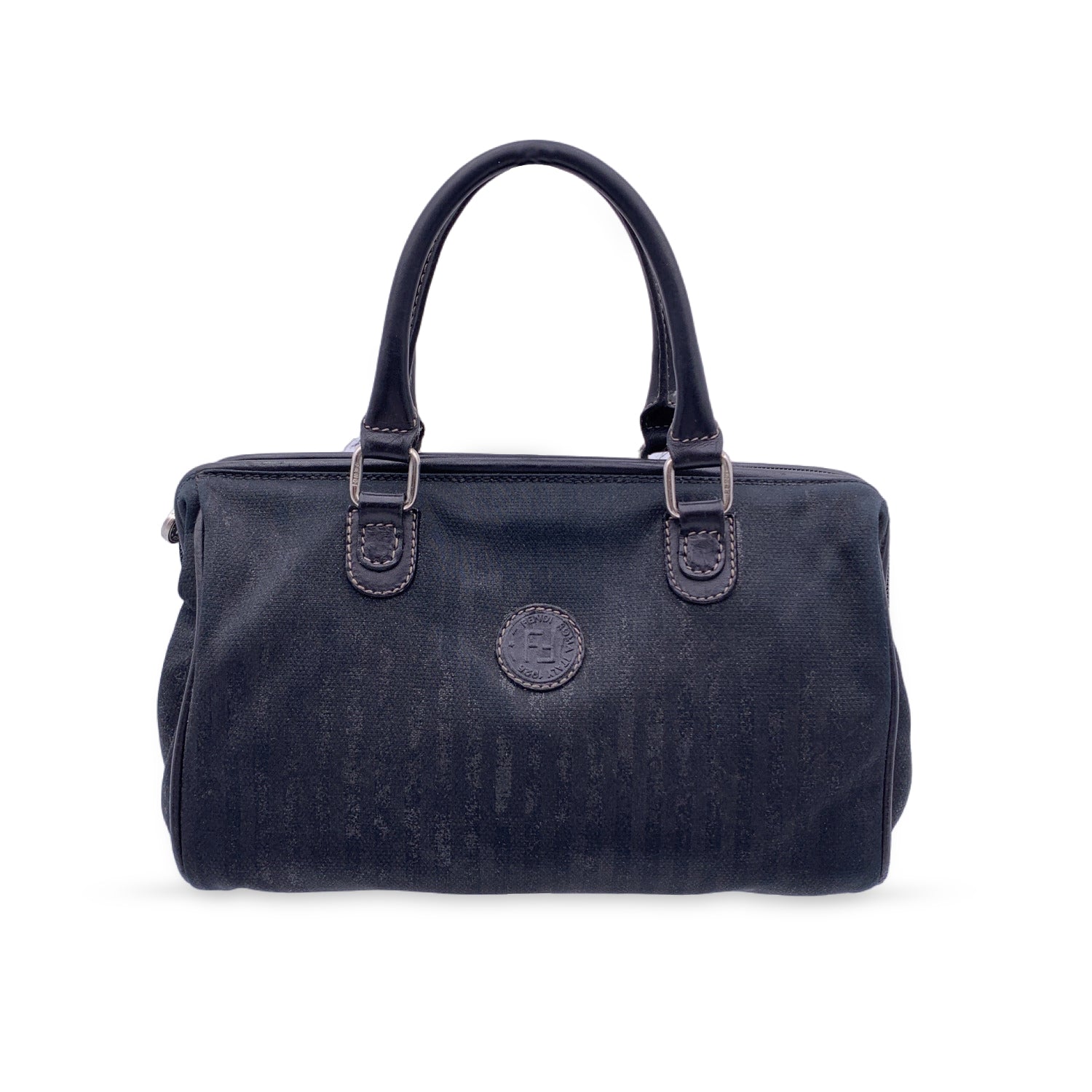 Fendi boston discount bag black