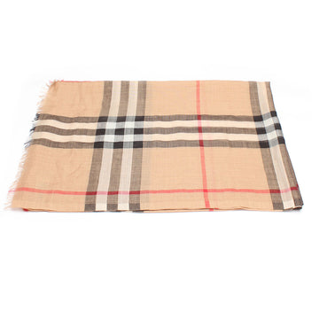 BURBERRY Nova Check Wool and Silk Scarf