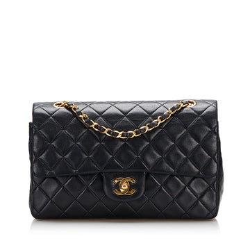 CHANEL Medium Classic Lambskin Double Flap Shoulder Bag