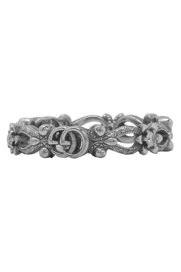 GUCCI 18k White Gold Diamond Flora Band