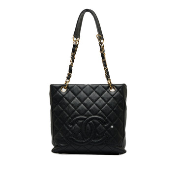 CHANEL Caviar Petite Shopping Tote Tote Bag