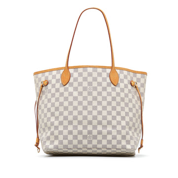 LOUIS VUITTON Damier Azur Neverfull MM Tote Bag