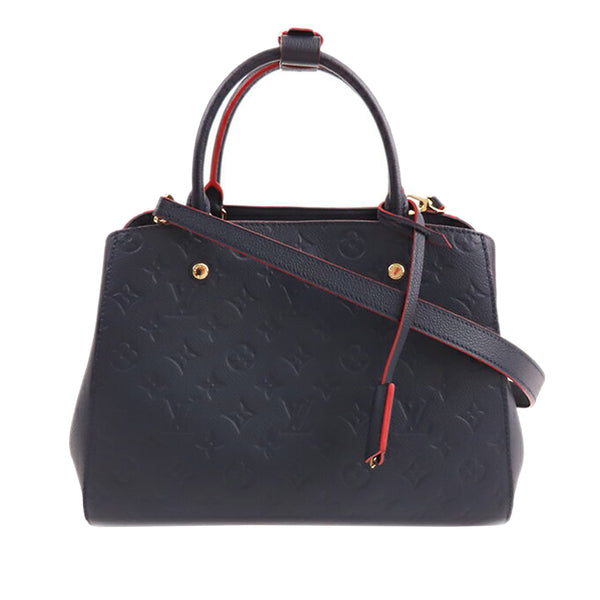 Louis Vuitton Orange Monogram Empreinte Leather Montaigne Bb