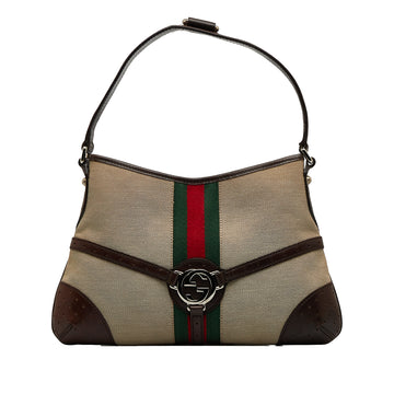 GUCCI Reins Web Shoulder Bag