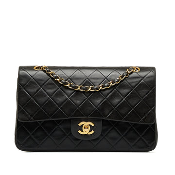 CHANEL Medium Classic Lambskin Double Flap Shoulder Bag