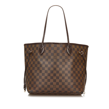 Louis Vuitton Damier Ebene Neverfull MM Tote Bag