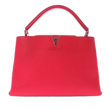 LOUIS VUITTON Taurillon Capucines MM Handbag