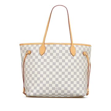 LOUIS VUITTON Damier Azur Neverfull MM Tote Bag