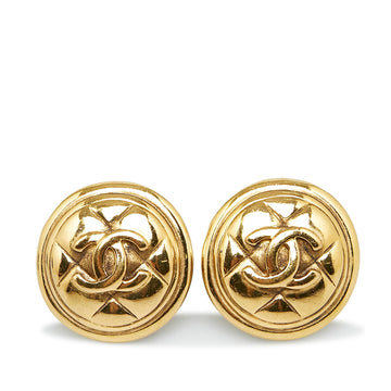 CHANEL CC Clip-On Earrings Costume Earrings