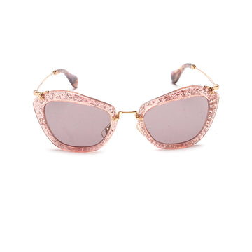 MIU MIU Glitter Cat Eye Sunglasses