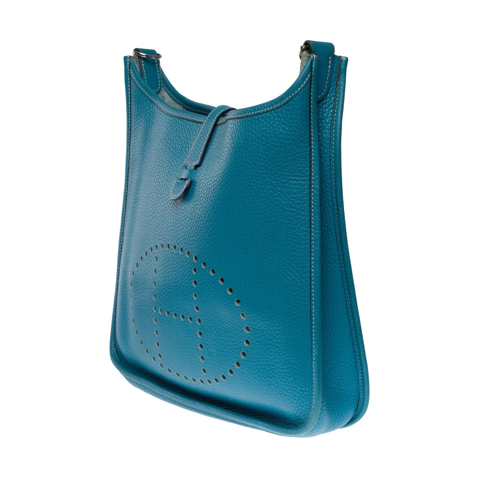 Hermès Evelyne Blue Leather ref.283297 - Joli Closet