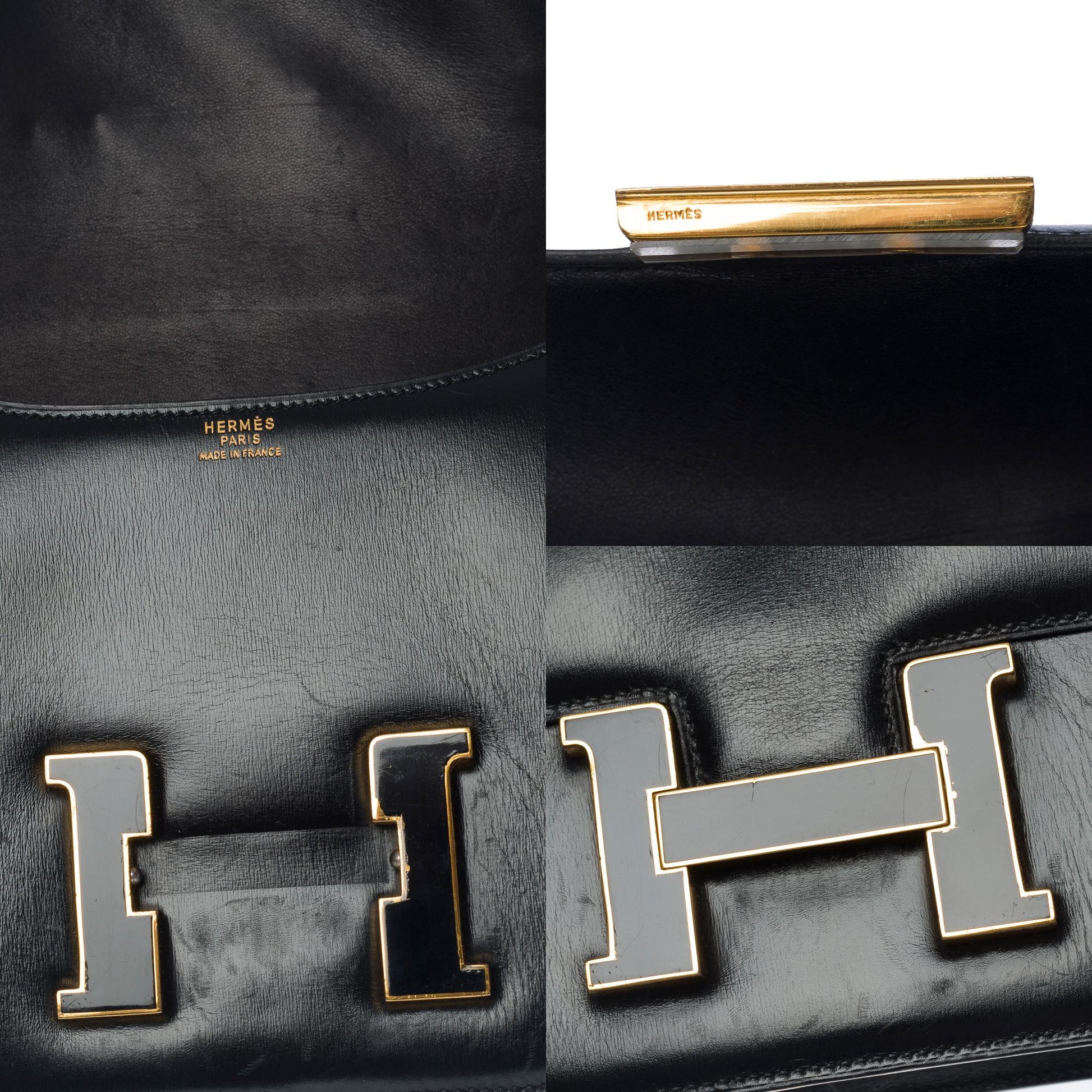 A ROUGE H CALF BOX LEATHER CONSTANCE 23 WITH GOLD HARDWARE