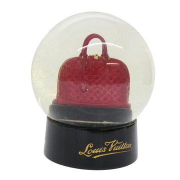 LOUIS VUITTON Snow Globe Alma VIP Limited Clear Red LV Auth 10426