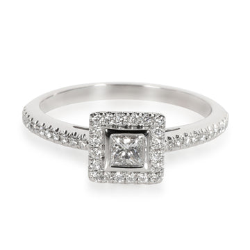 TIFFANY & CO. Grace Princess Diamond Ring in Platinum 0.27 CTW