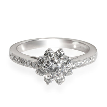 TIFFANY & CO. Diamond Fleurette Ring in Platinum 0.60 CTW