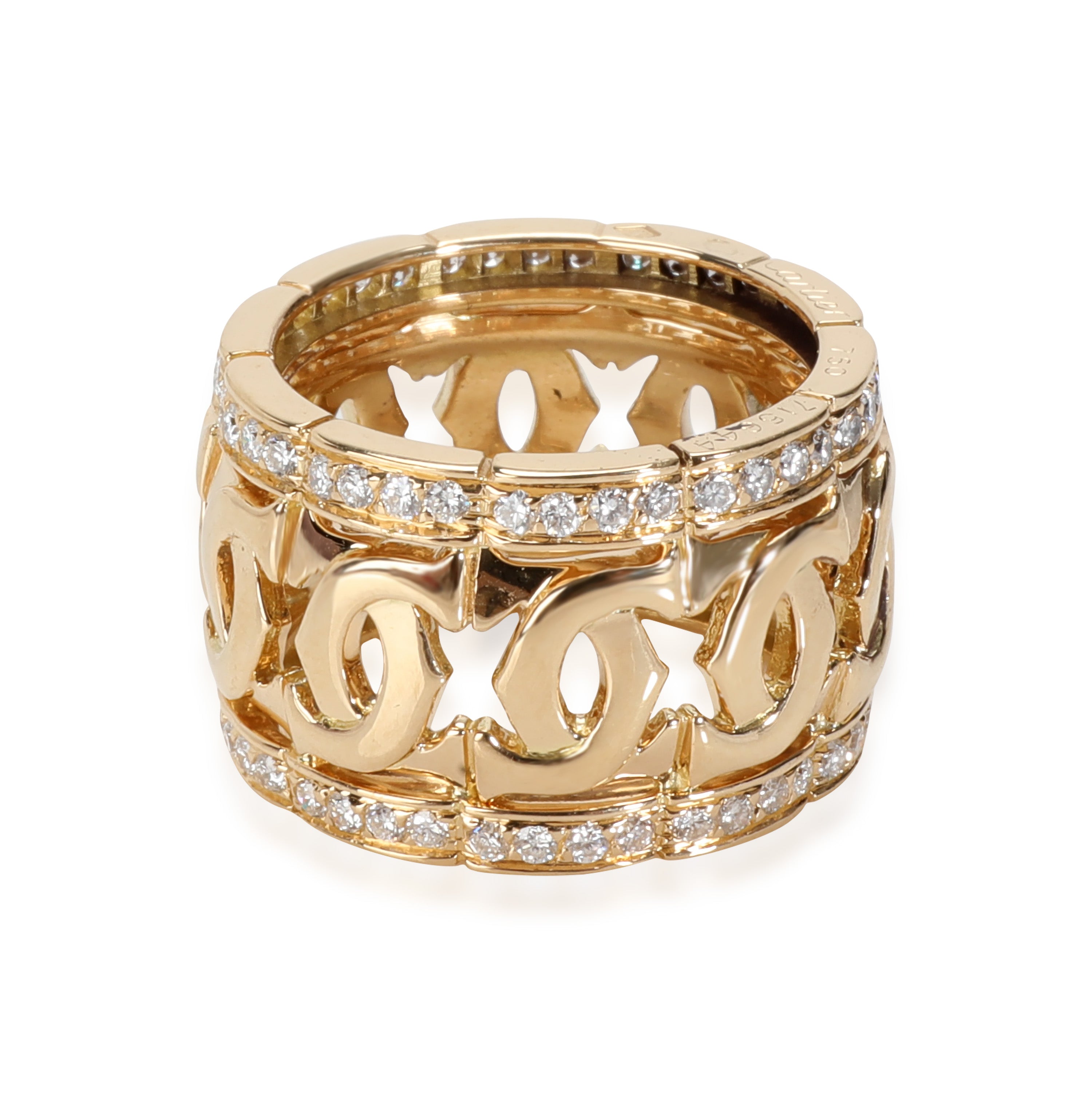 CARTIER Entrelaces C de in 18K Yellow Gold 0.65 ctw