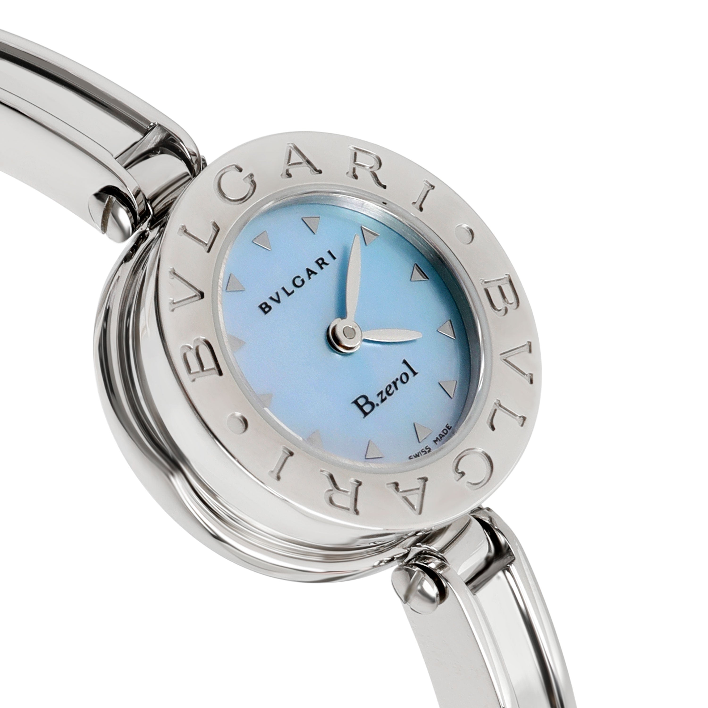 Bvlgari women's watch discount with diamonds blue