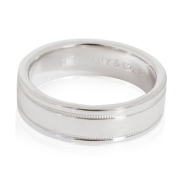 TIFFANY & CO. Essential Double Miligrain Men's Band in Platinum 6mm