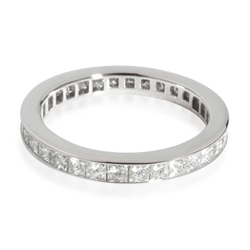 TIFFANY & CO. Princess Cut Diamond Eternity Band in Platinum 0.88 CTW