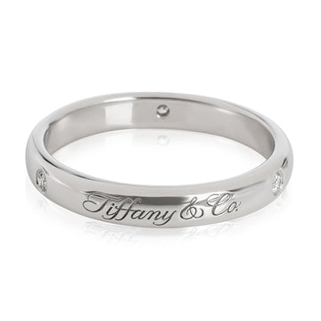 TIFFANY & CO. Notes Diamond Band in Platinum 0.03 CTW