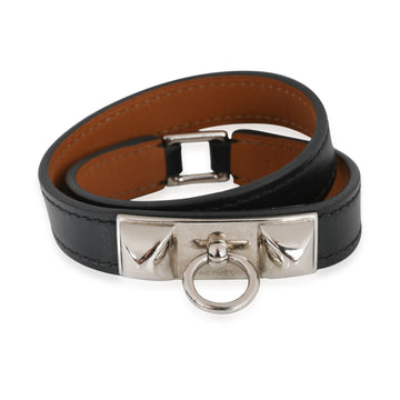 HERMES Rivale Double Tour Bracelet in Leather