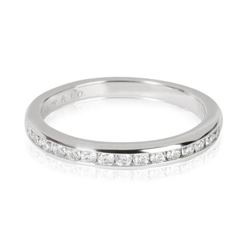 TIFFANY & CO. Channel Diamond Ring in Platinum 0.17 CTW