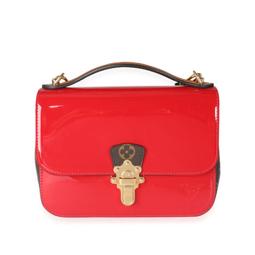 LOUIS VUITTON Scarlet Vernis & Monogram Canvas Cherrywood BB