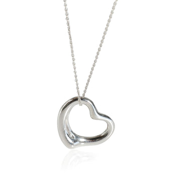 TIFFANY & CO. Elsa Peretti Open Heart Pendant in Sterling Silver