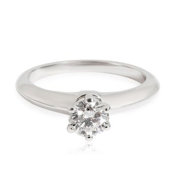 TIFFANY & CO. Diamond Engagement Ring in Platinum F VS1 0.51 CTW