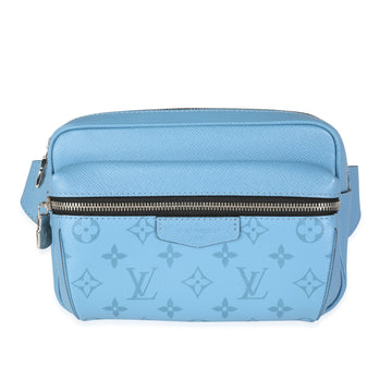 LOUIS VUITTON Taigarama Denim Blue Monogram Canvas & Taiga Outdoor Bumbag