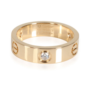 CARTIER LOVE Diamond Ring in 18K Yellow Gold 0.22 CTW