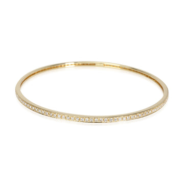 Diamond Slip On Bangle in 18k Yellow Gold 1.75 CTW