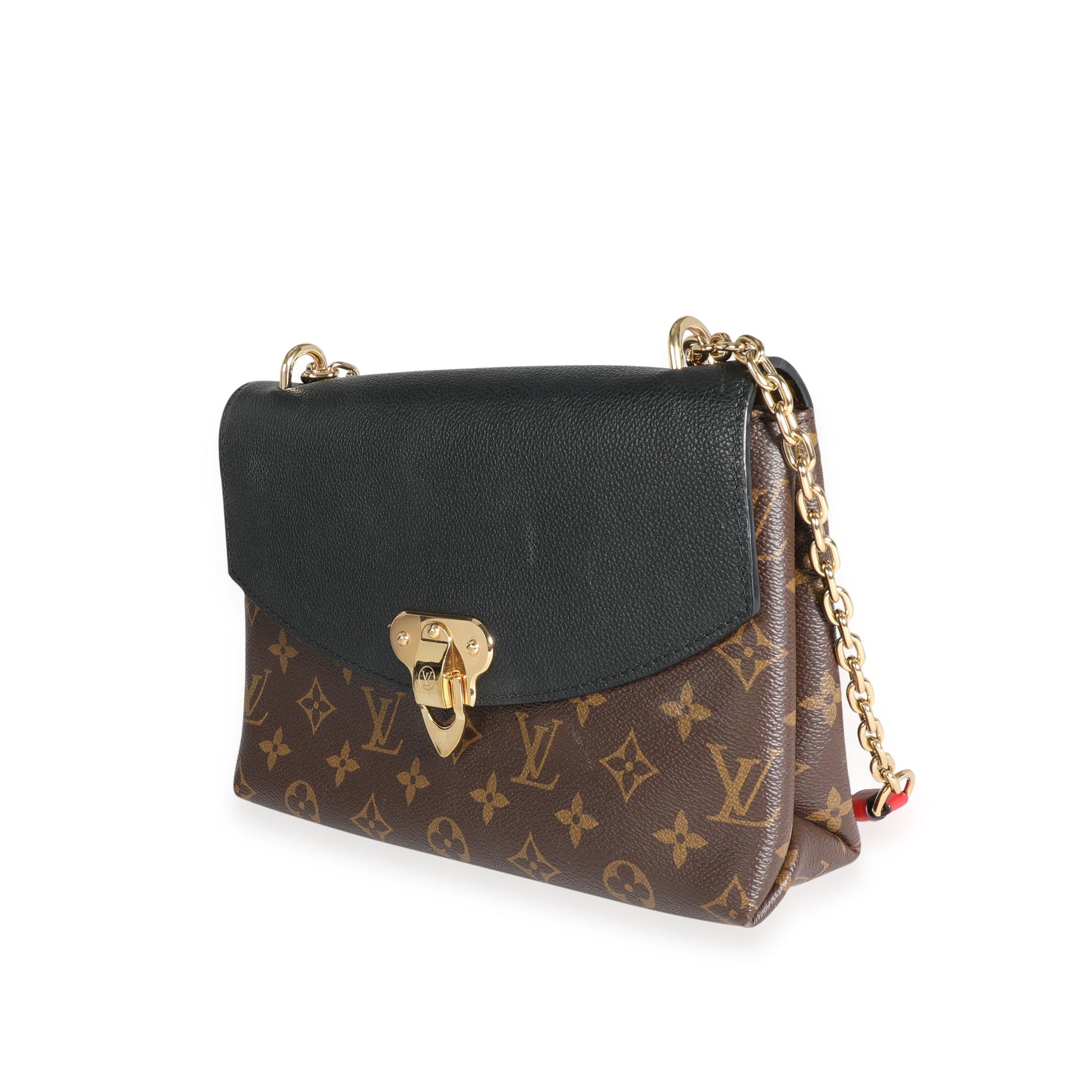 Louis Vuitton Flap Saint Placide Monogram Noir Black in Canvas/Calfskin  with Gold-tone - US